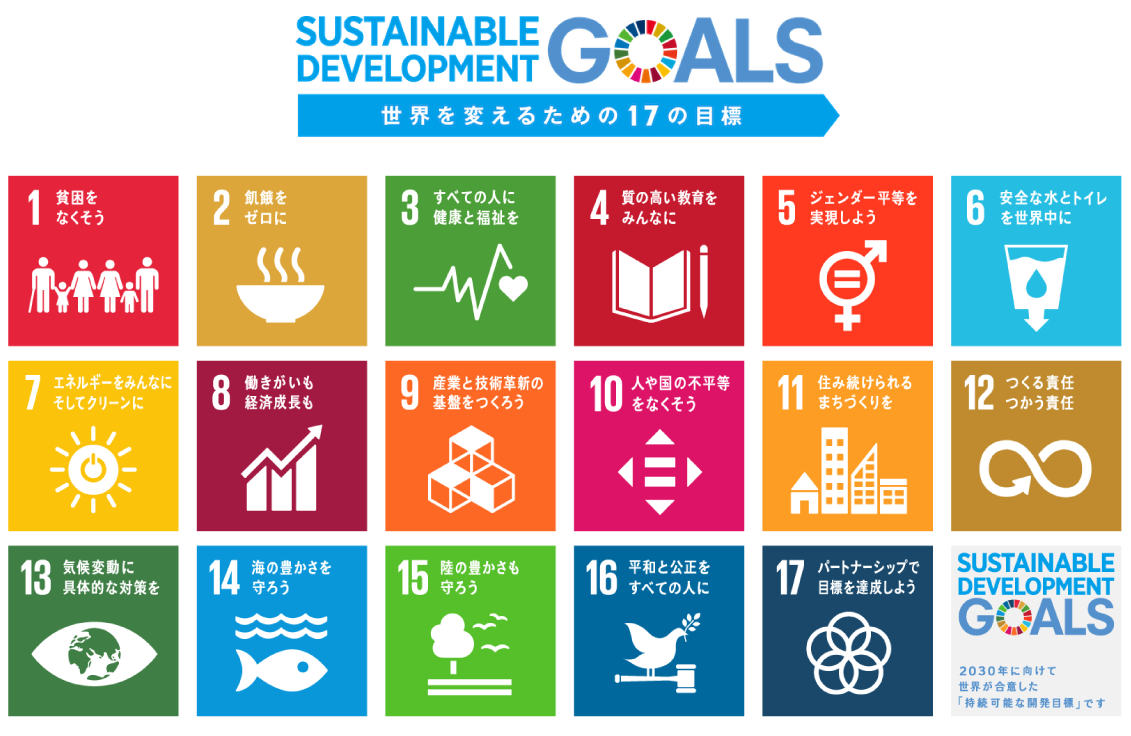 SUSTAINABLE DEVELOPMENT GOALS 世界を変えるための17の目標